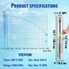 VEVOR Deep Well Submersible Pump, 3HP/2200W, 37GPM Flow, 640 ft Head Sensual Secret Boutique