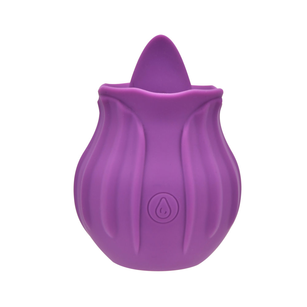 Loving Joy Rose Licking Clitoral Vibrator Purple Sensual Secret Boutique