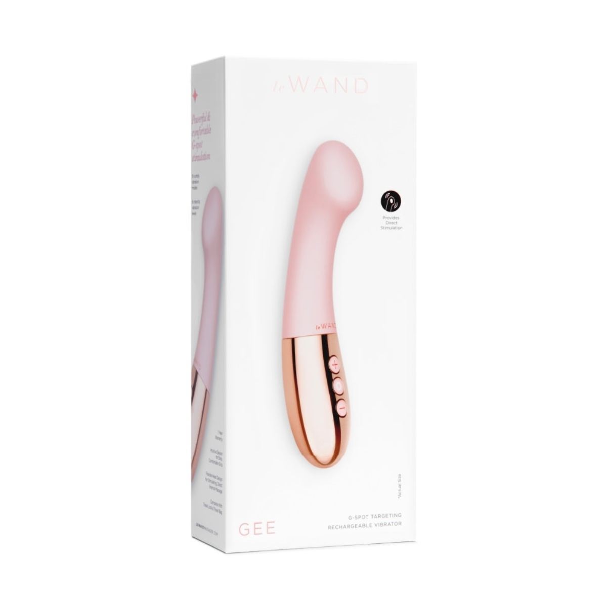 Le Wand GEE Vibrator Rose Gold Sensual Secret Boutique