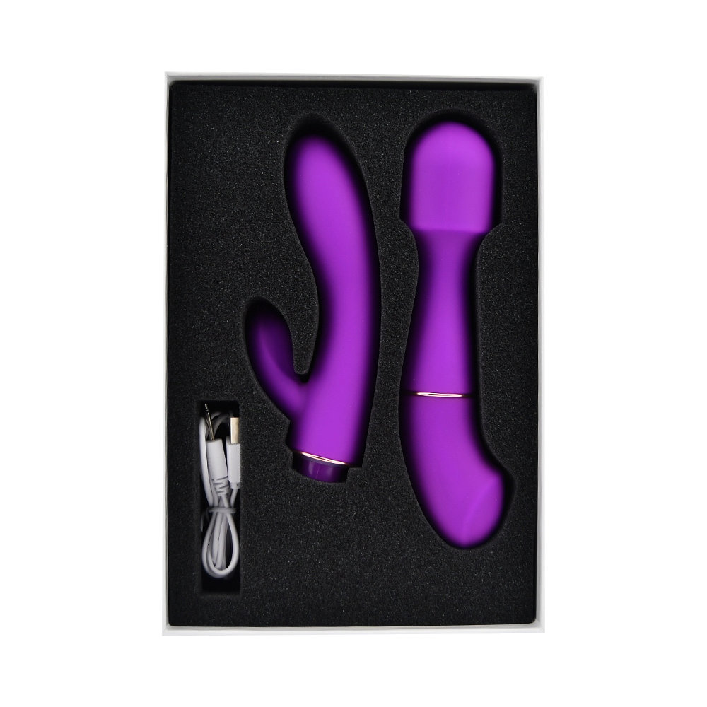 Loving Joy DUA Interchangeable Vibrator with 2 Attachments Sensual Secret Boutique