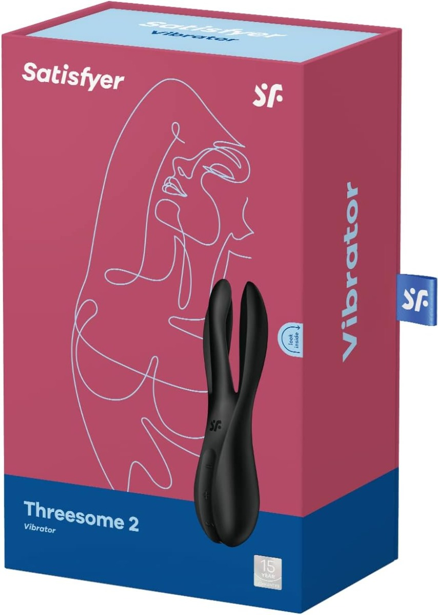 Satisfyer Threesome 2 Vibrator Black Sensual Secret Boutique