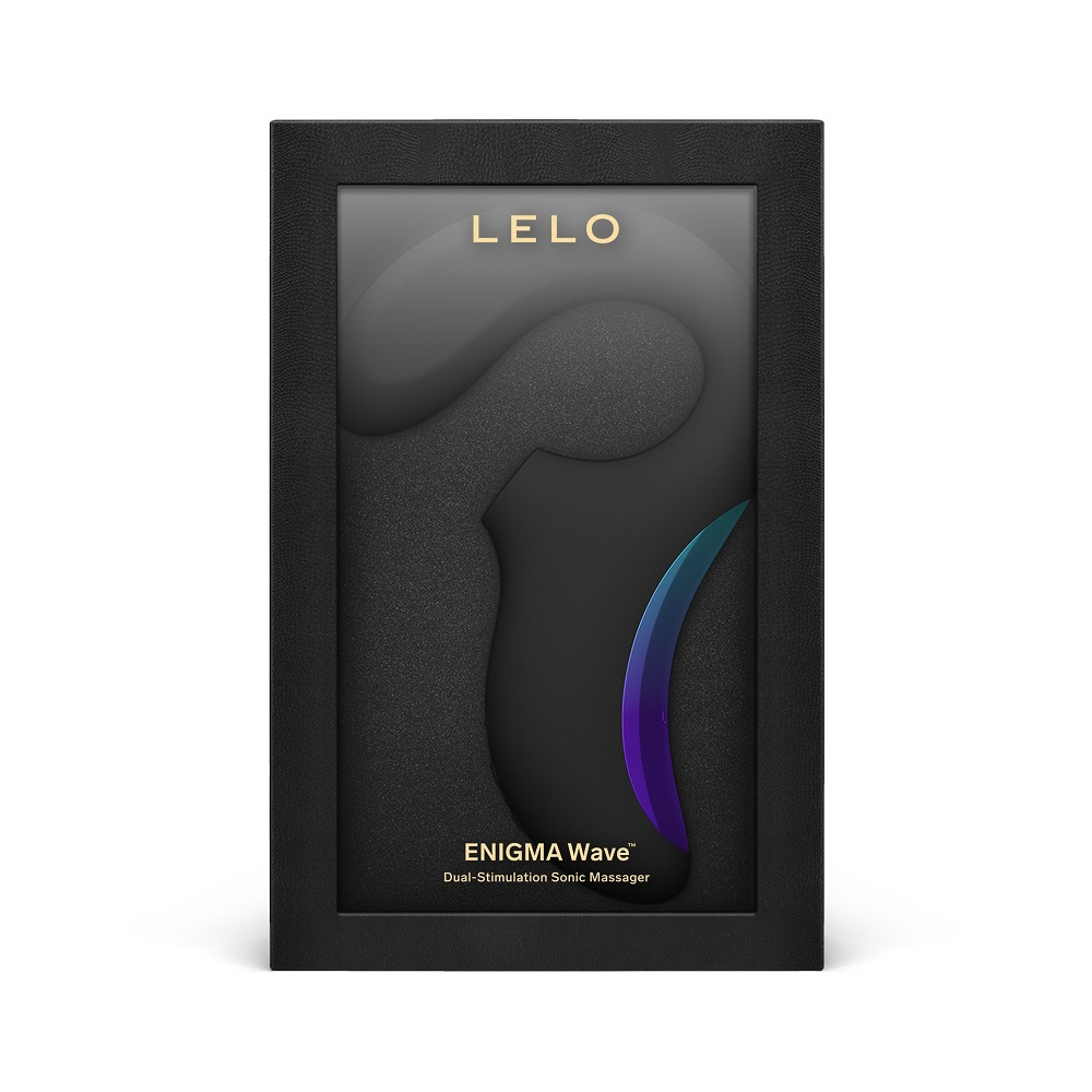 LELO Enigma Wave Dual Stimulation Sonic Massager Black Sensual Secret Boutique