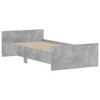 vidaXL Bed Frame Concrete Grey 100x200 cm Engineered Wood - Buy Online Sensual Secret Boutique