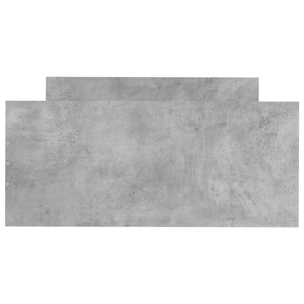 vidaXL Bed Frame Concrete Grey 100x200 cm Engineered Wood - Buy Online Sensual Secret Boutique