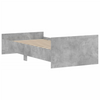 vidaXL Bed Frame Concrete Grey 100x200 cm Engineered Wood - Buy Online Sensual Secret Boutique