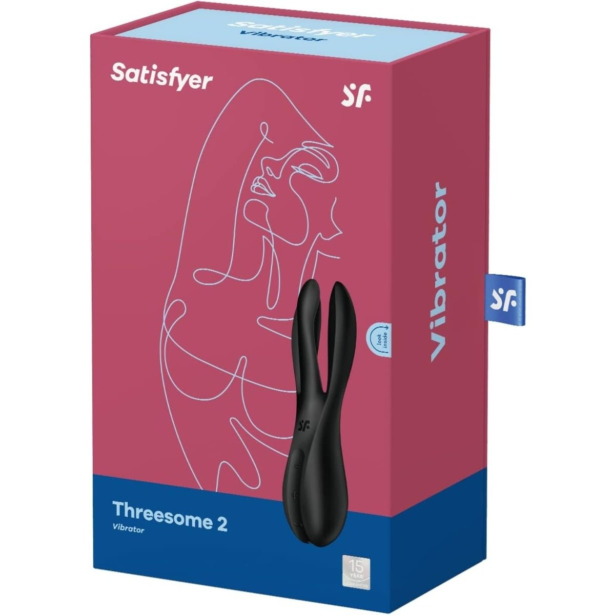 Satisfyer Threesome 2 Vibrator Black Sensual Secret Boutique