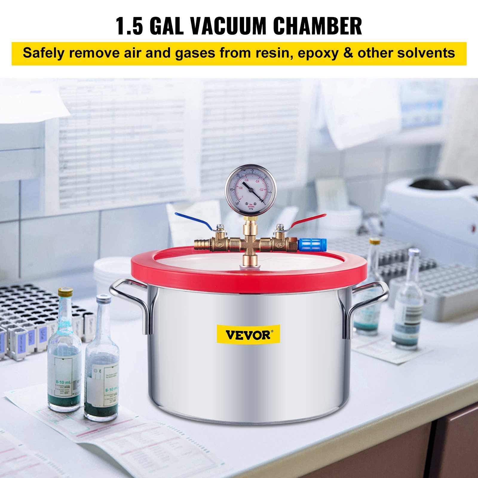 VEVOR Vacuum Chamber 1.5 Gallon: Degassing Chamber for Gas Extraction and Food Preservation Sensual Secret Boutique