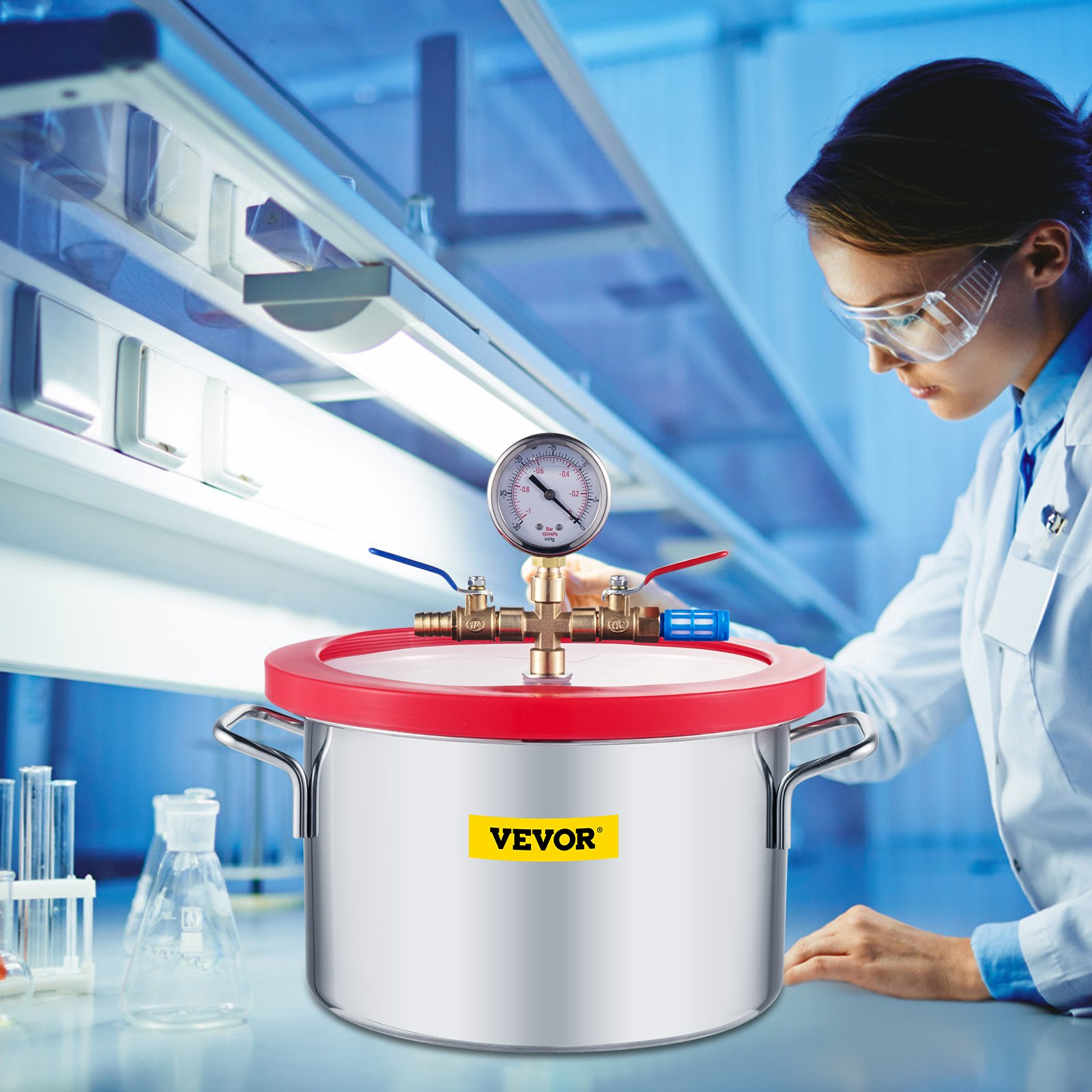 VEVOR Vacuum Chamber 1.5 Gallon: Degassing Chamber for Gas Extraction and Food Preservation Sensual Secret Boutique