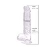 Loving Joy 8 Inch Dildo with Balls Clear Sensual Secret Boutique