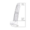 Loving Joy 9 Inch Dildo with Balls Clear Sensual Secret Boutique