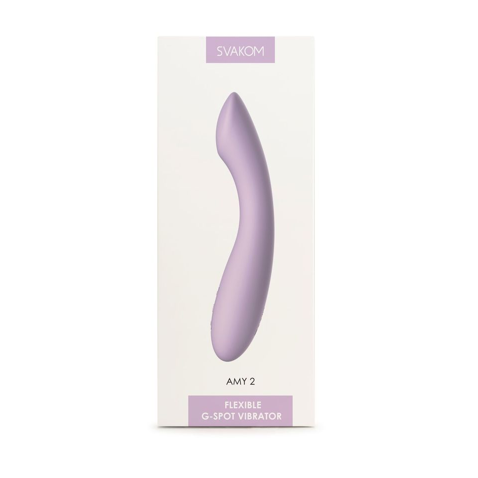 Svakom Amy 2 G-Spot and Clitoral Vibrator Lilac Sensual Secret Boutique