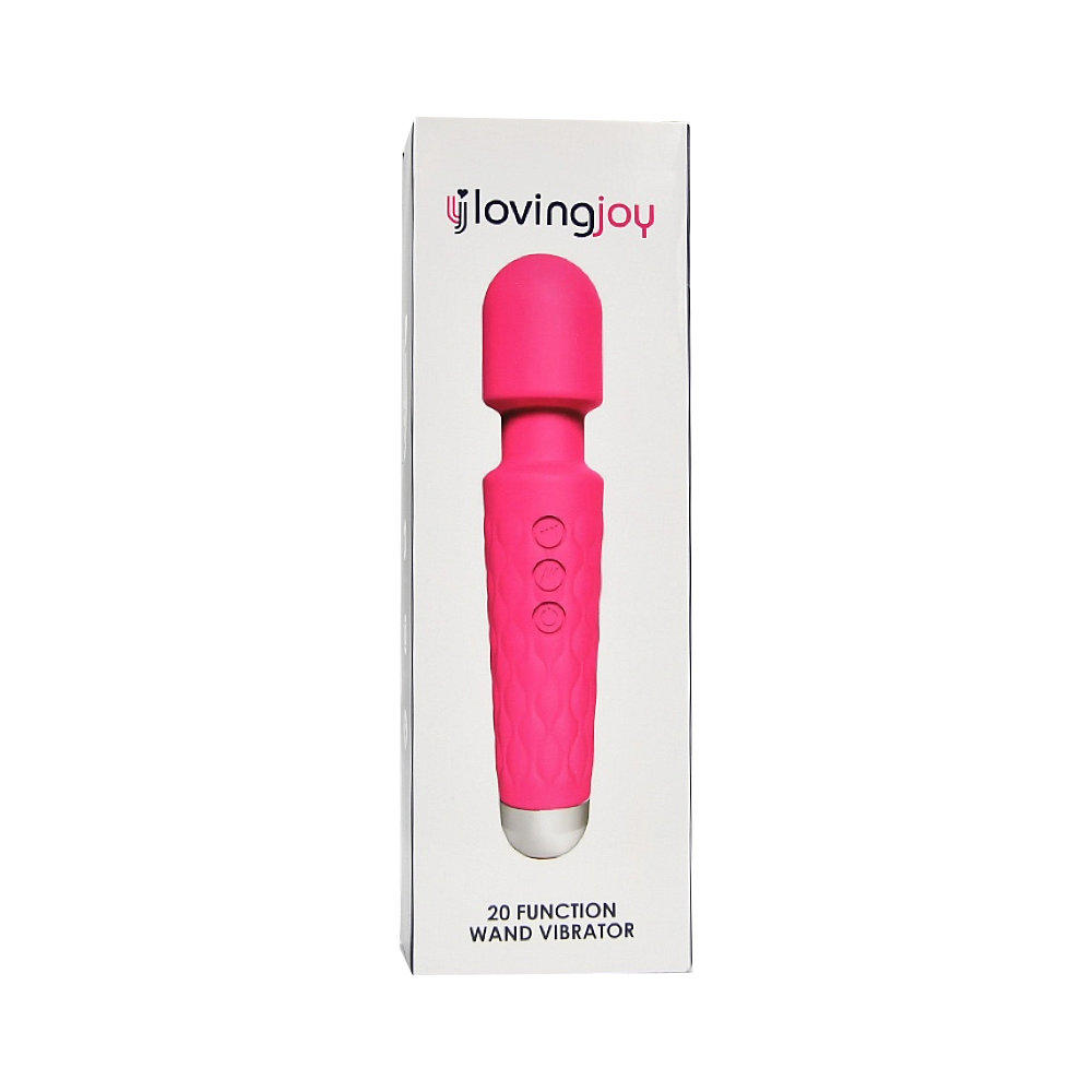 Loving Joy 20 Function Wand Vibrator Pink Sensual Secret Boutique