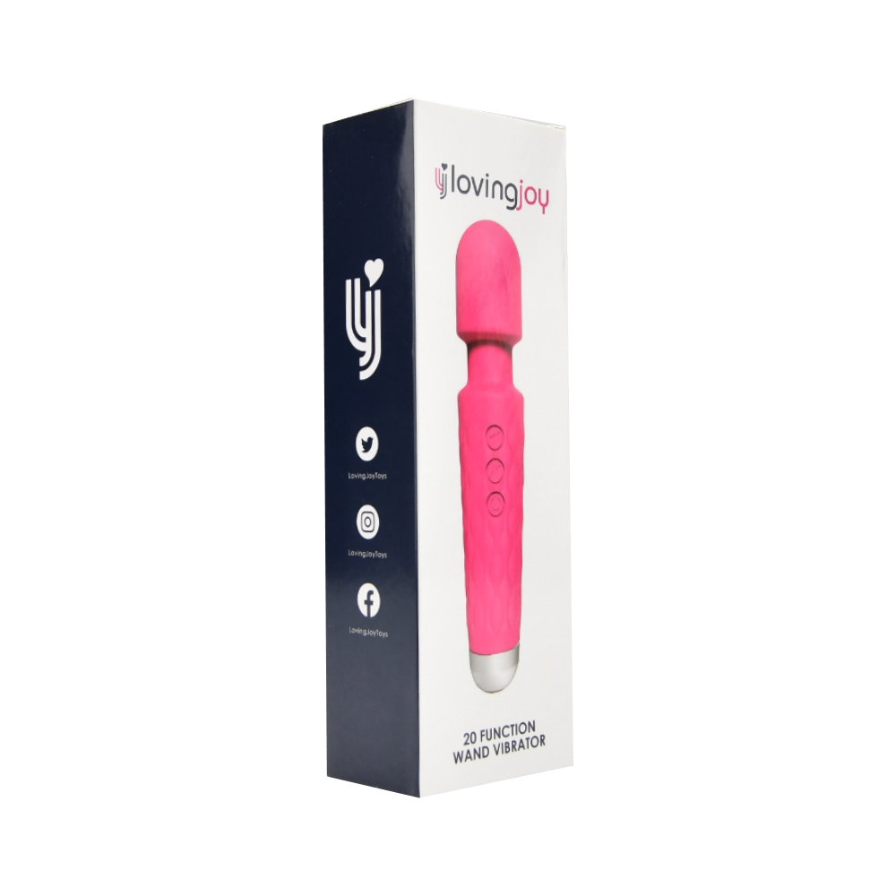 Loving Joy 20 Function Wand Vibrator Pink Sensual Secret Boutique