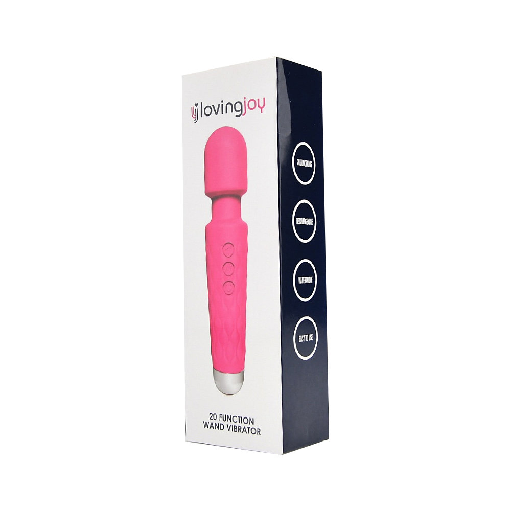 Loving Joy 20 Function Wand Vibrator Pink Sensual Secret Boutique