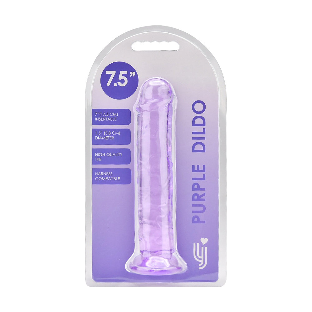 Loving Joy 7.5 Inch Suction Cup Dildo Purple Sensual Secret Boutique