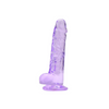 Loving Joy 7 Inch Dildo with Balls Purple Sensual Secret Boutique