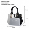 Miss Lulu Leather Look Colour Block Bow Pendant Handbag - Black Sensual Secret Boutique