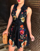 Women's V-neck Printed Dress with Dress | Trendy and Stylish Dresses Sensual Secret Boutique