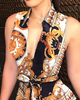 Women's V-neck Printed Dress with Dress | Trendy and Stylish Dresses Sensual Secret Boutique