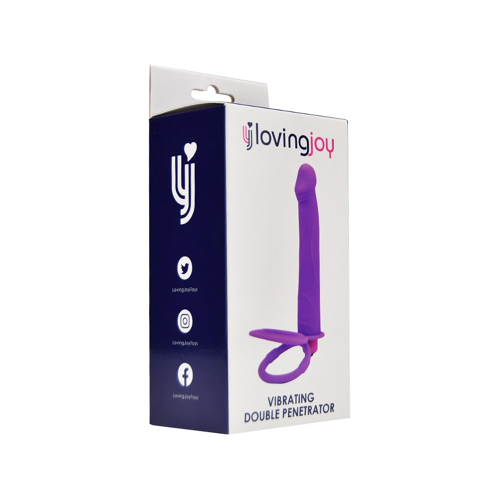 Loving Joy Double Penetration Strap On Vibrator Sensual Secret Boutique