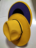 European And American Popular Woolen Top Color Matching Flat Brim Fedora Jazz Hat Sensual Secret Boutique