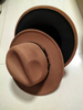 European And American Popular Woolen Top Color Matching Flat Brim Fedora Jazz Hat Sensual Secret Boutique