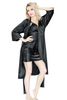 Elegant Long  luxury Satin Dressing Gown Sensual Secret Boutique