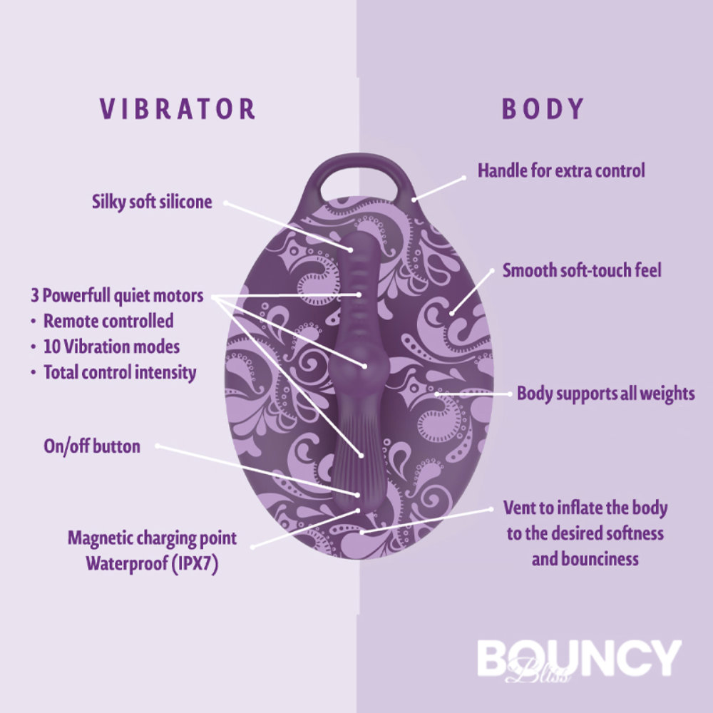 Bouncy Bliss Sit-On Vibrator Sensual Secret Boutique