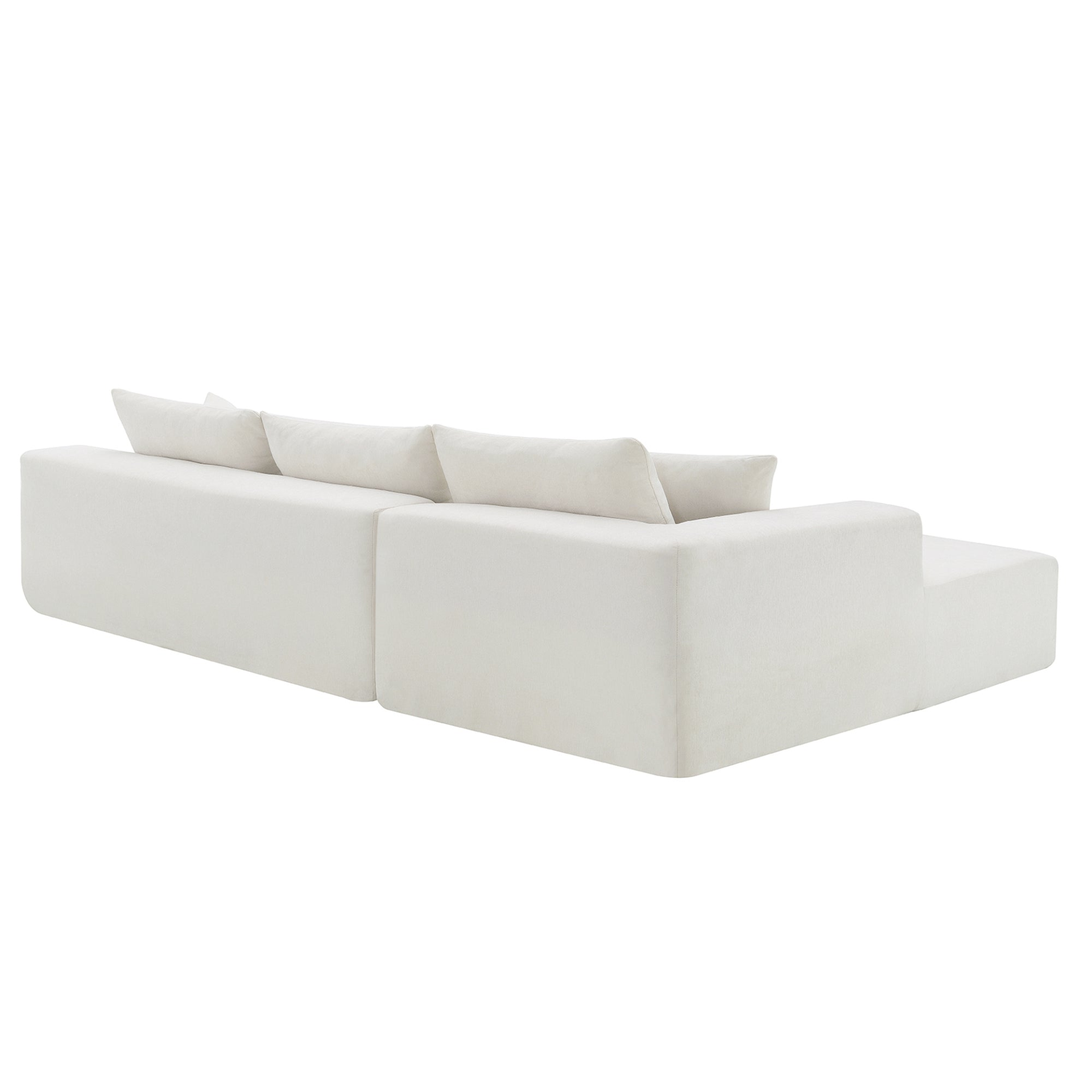 109*68" Modular Sectional Living Room Sofa Set, Modern Minimalist Style Couch, Upholstered Sleeper Sofa - White Sensual Secret Boutique