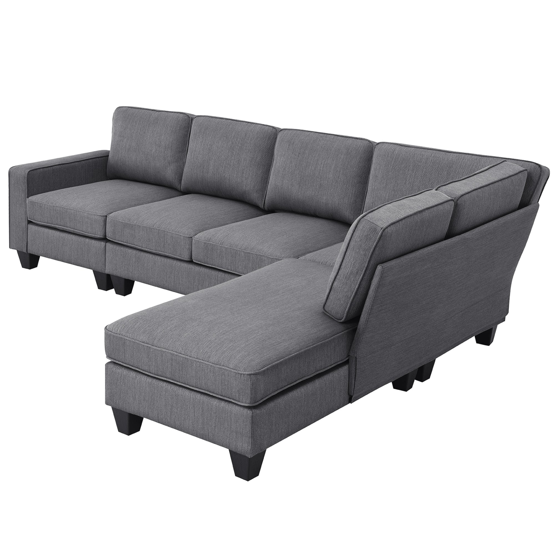 104.3*78.7" Modern L-shaped Sectional Sofa - Stylish Design, High-Quality Fabric, and Convertible Ottoman | [Brand Name] Sensual Secret Boutique