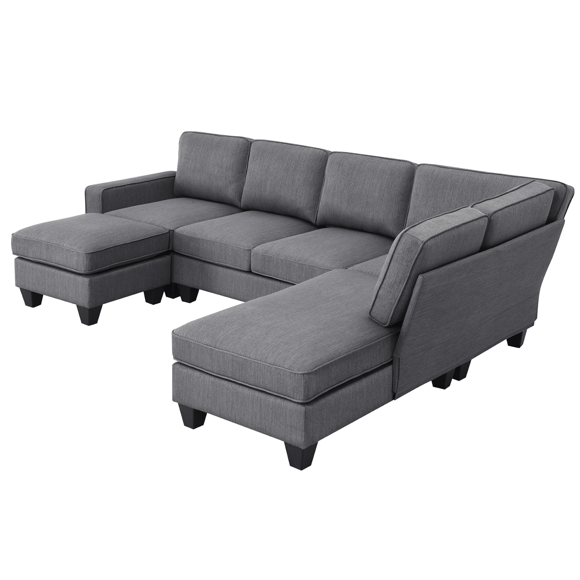 104.3*78.7" Modern L-shaped Sectional Sofa - Stylish Design, High-Quality Fabric, and Convertible Ottoman | [Brand Name] Sensual Secret Boutique