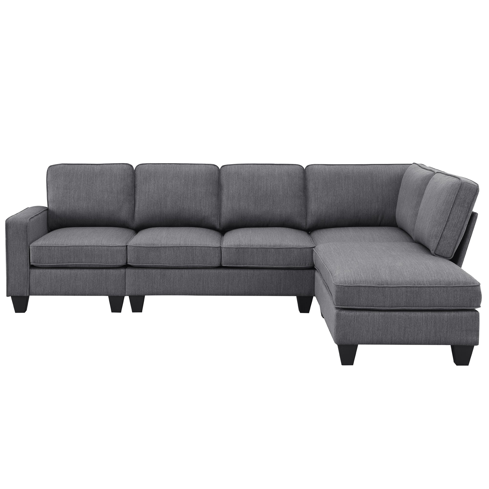 104.3*78.7" Modern L-shaped Sectional Sofa - Stylish Design, High-Quality Fabric, and Convertible Ottoman | [Brand Name] Sensual Secret Boutique