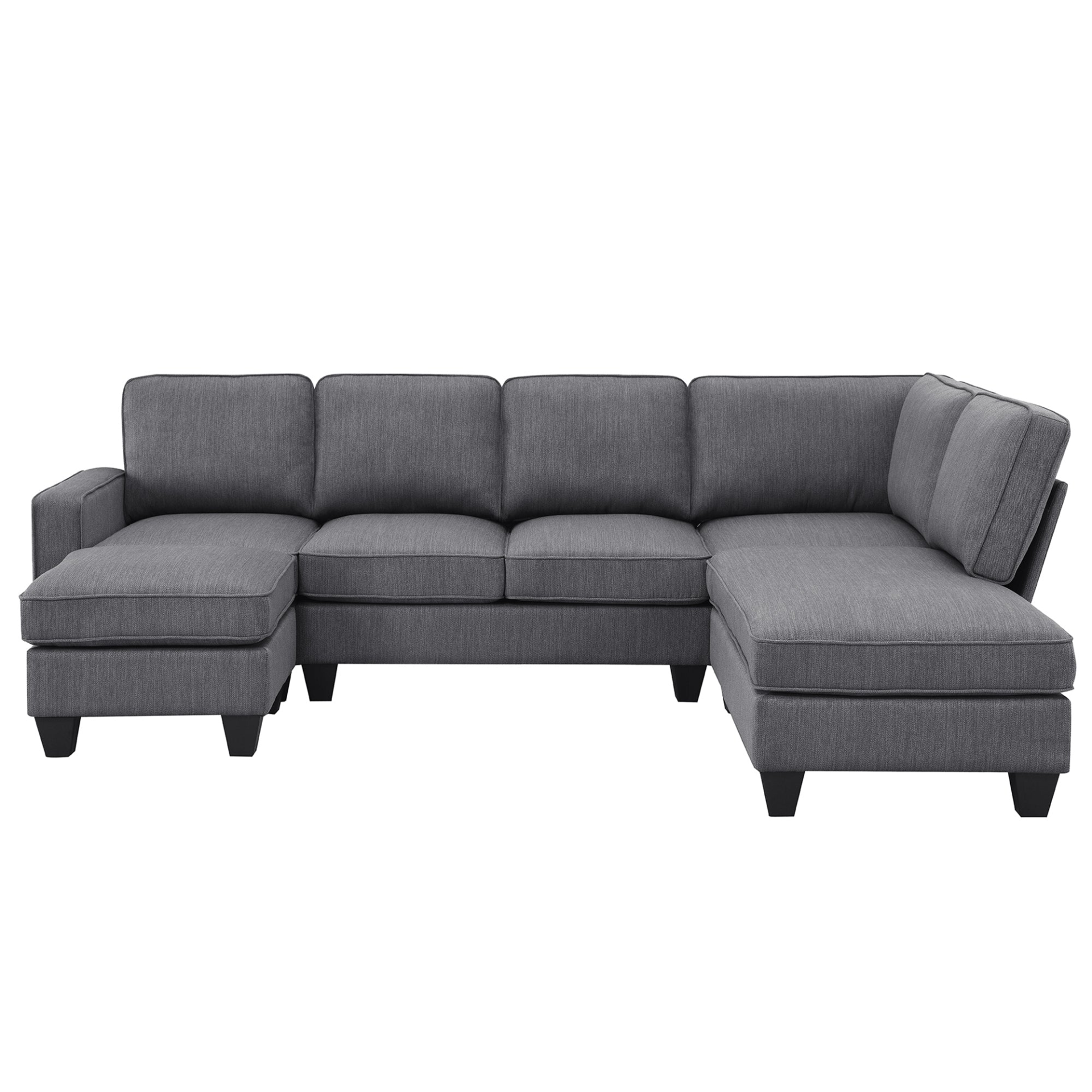 104.3*78.7" Modern L-shaped Sectional Sofa - Stylish Design, High-Quality Fabric, and Convertible Ottoman | [Brand Name] Sensual Secret Boutique