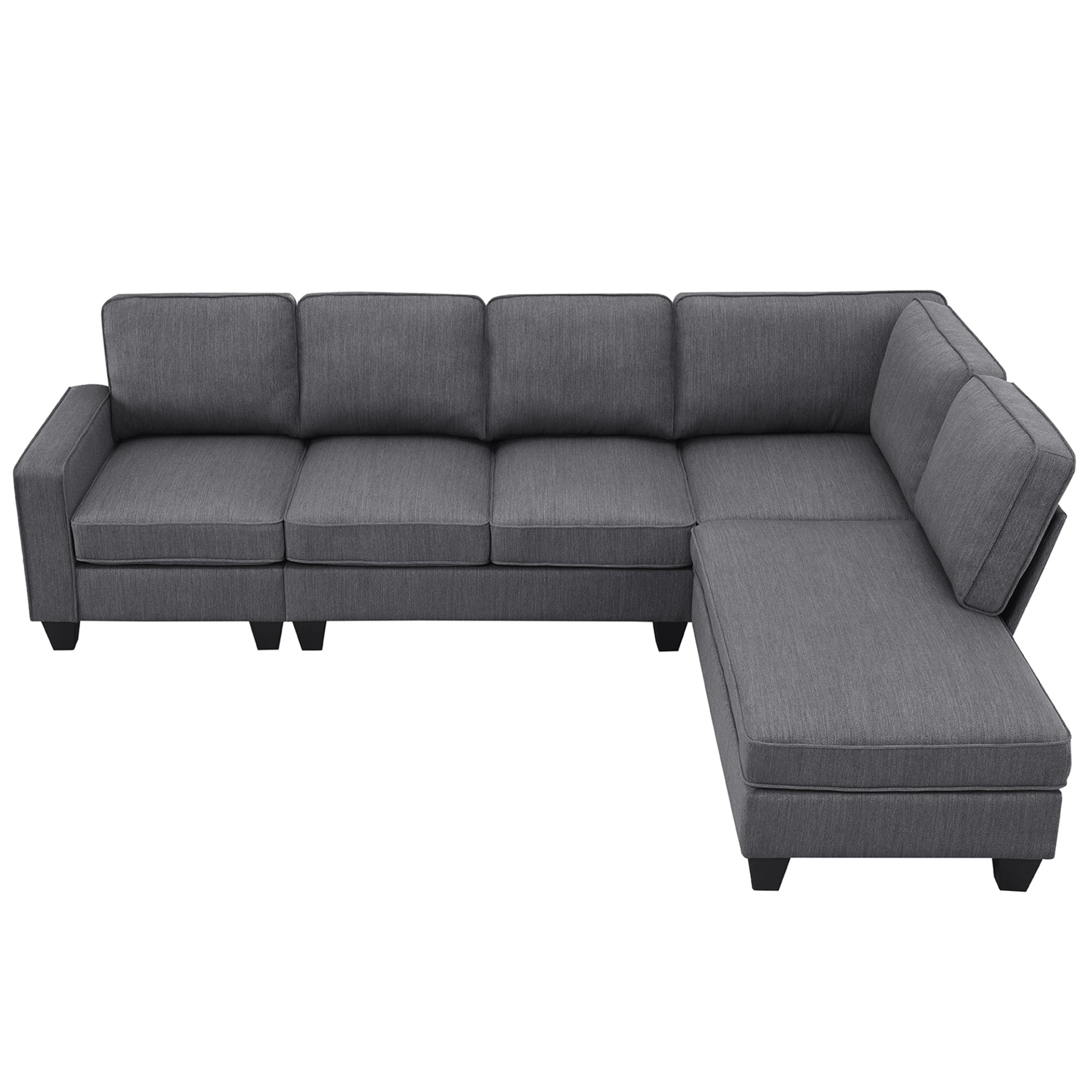 104.3*78.7" Modern L-shaped Sectional Sofa - Stylish Design, High-Quality Fabric, and Convertible Ottoman | [Brand Name] Sensual Secret Boutique