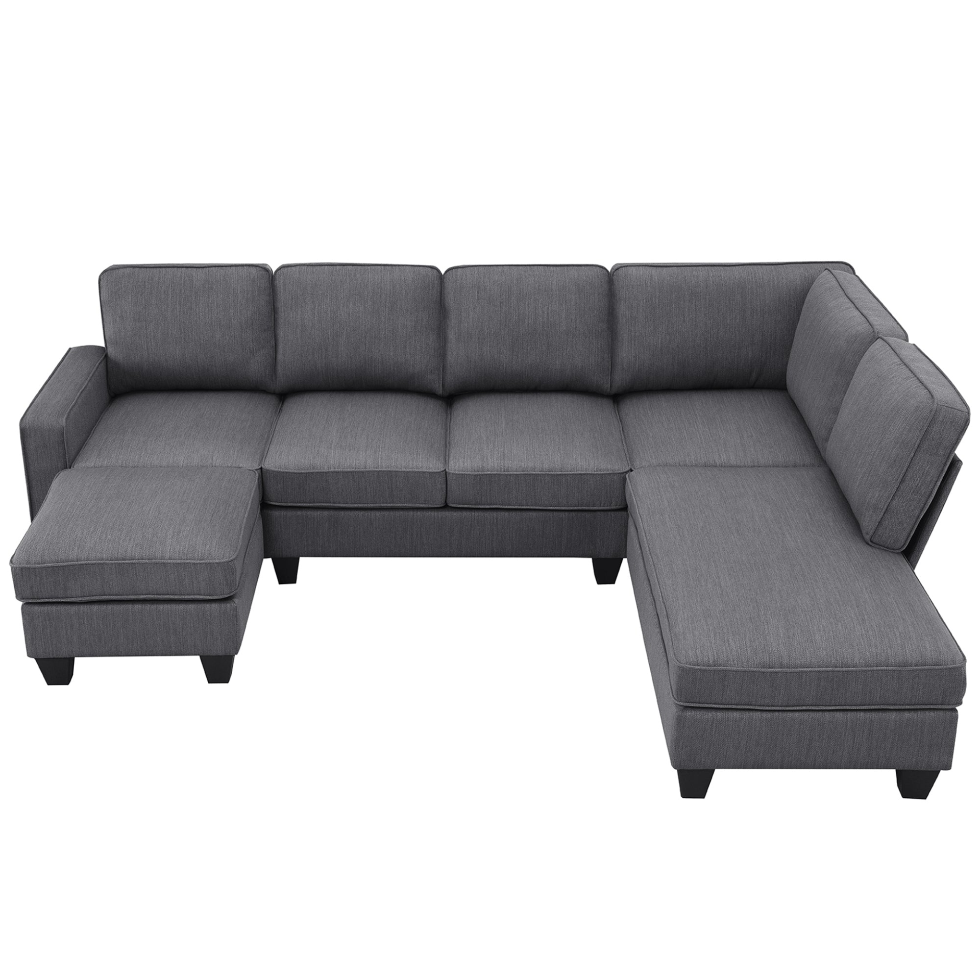 104.3*78.7" Modern L-shaped Sectional Sofa - Stylish Design, High-Quality Fabric, and Convertible Ottoman | [Brand Name] Sensual Secret Boutique