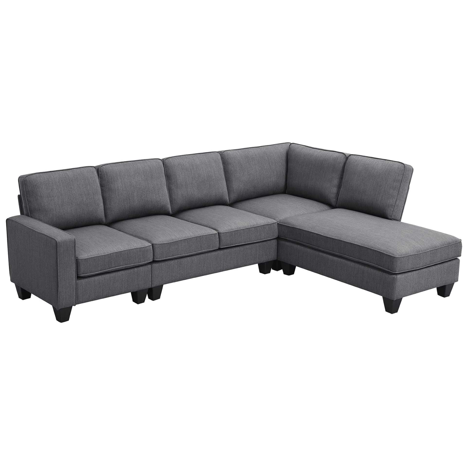 104.3*78.7" Modern L-shaped Sectional Sofa - Stylish Design, High-Quality Fabric, and Convertible Ottoman | [Brand Name] Sensual Secret Boutique