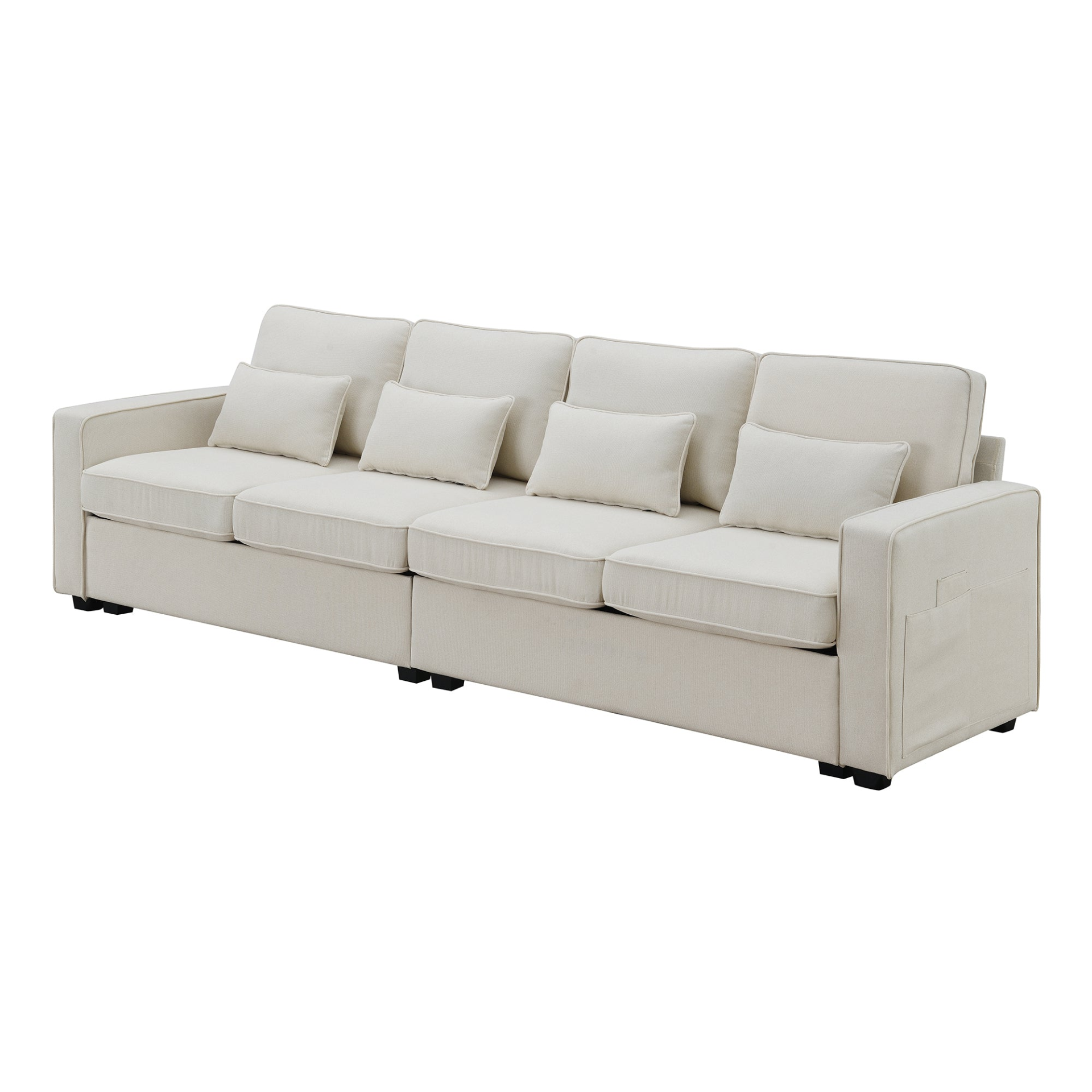 Upgrade Your Living Space with the 104" Modern Linen Fabric Sofa Sensual Secret Boutique