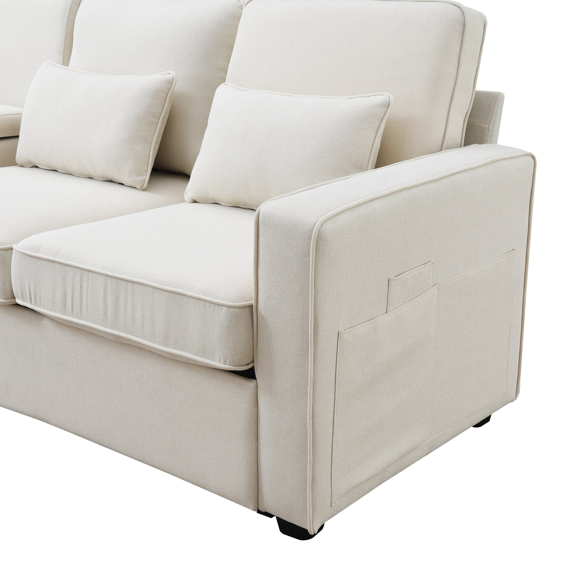 Upgrade Your Living Space with the 104" Modern Linen Fabric Sofa Sensual Secret Boutique