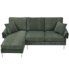 Modern Chenille L-Shaped Convertible Sectional Sofa with Reversible Chaise Lounge Sensual Secret Boutique