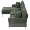 Modern Chenille L-Shaped Convertible Sectional Sofa with Reversible Chaise Lounge Sensual Secret Boutique