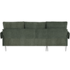 Modern Chenille L-Shaped Convertible Sectional Sofa with Reversible Chaise Lounge Sensual Secret Boutique