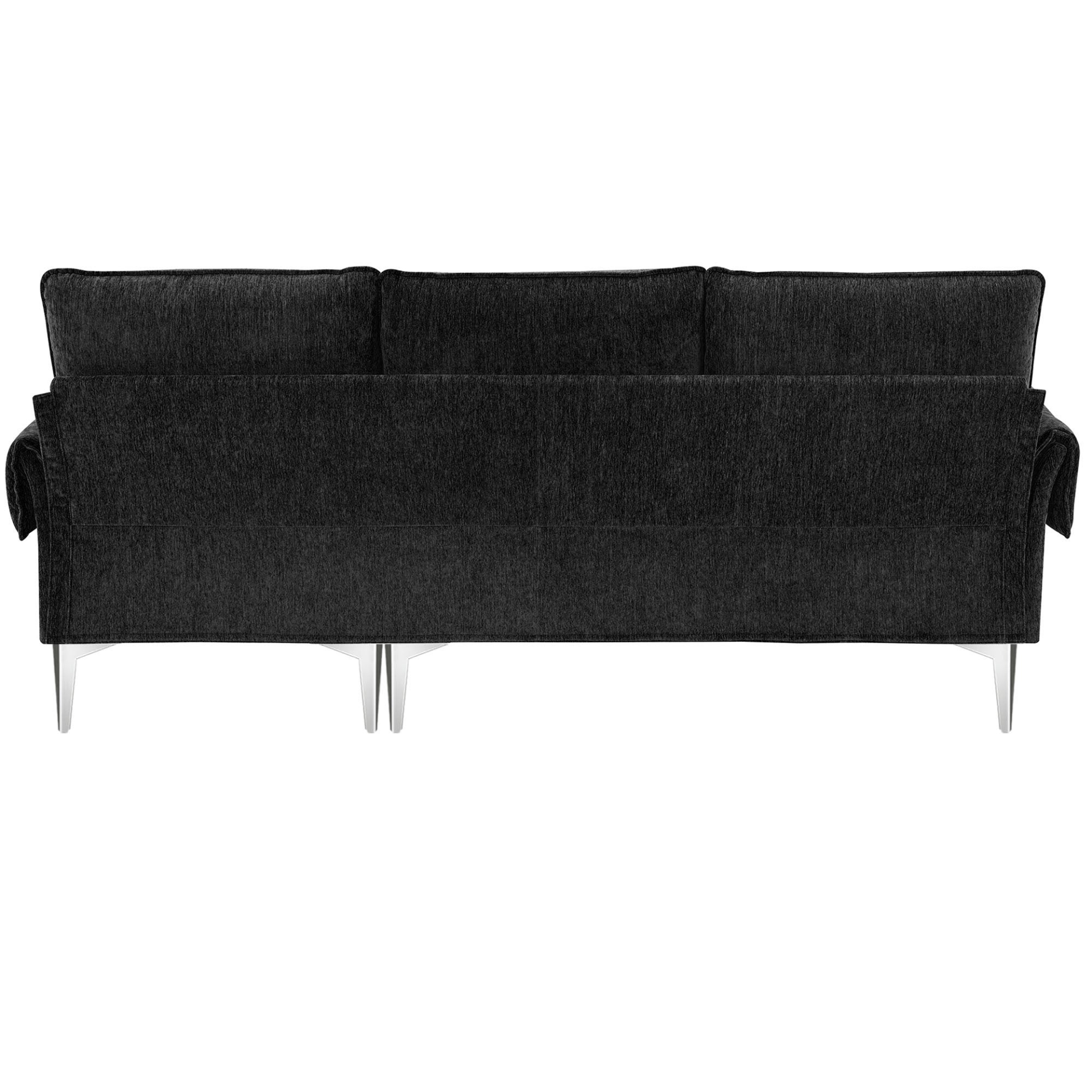 84" Convertible Sectional Sofa | Modern Chenille L-Shaped Sofa Couch with Reversible Chaise Lounge Sensual Secret Boutique