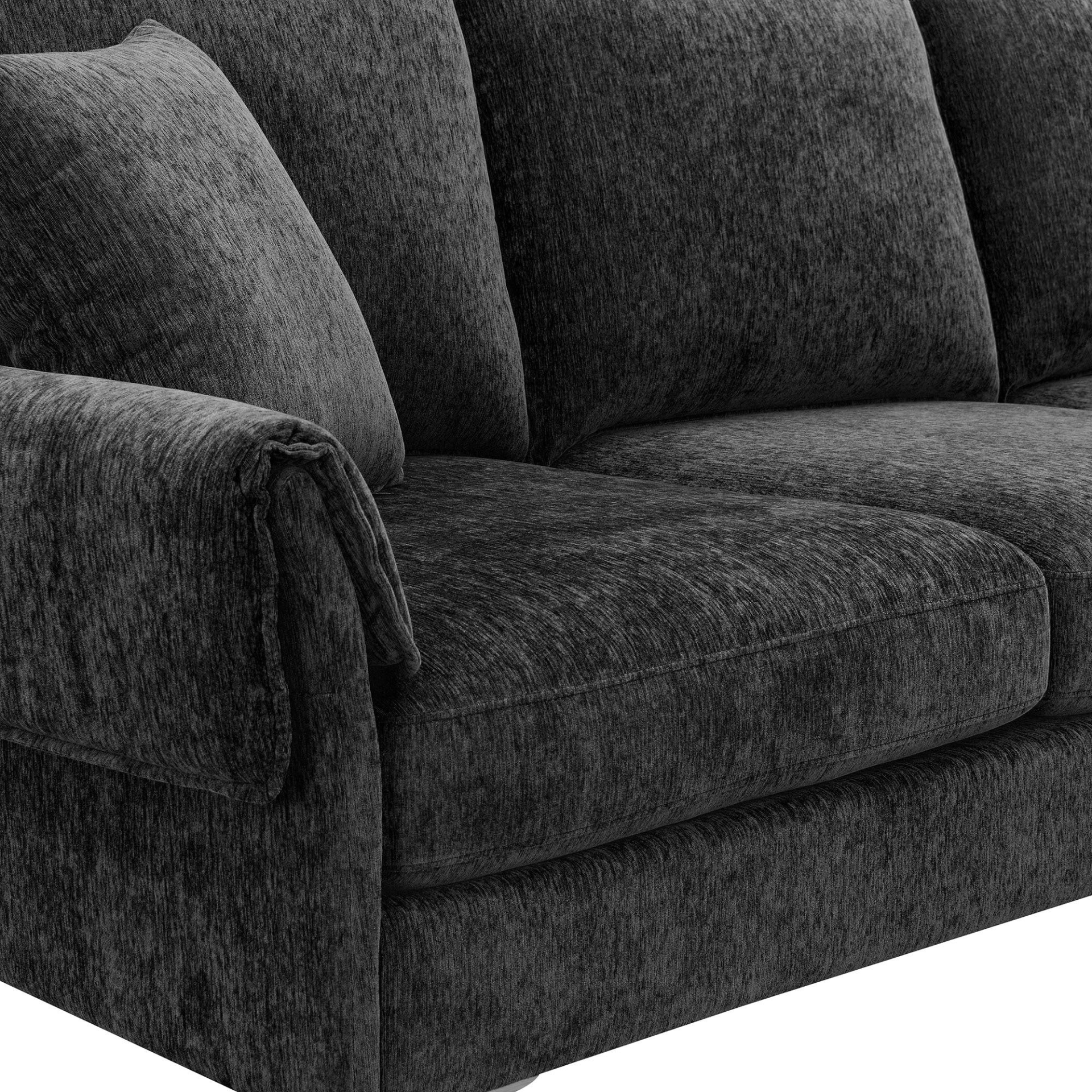 84" Convertible Sectional Sofa | Modern Chenille L-Shaped Sofa Couch with Reversible Chaise Lounge Sensual Secret Boutique