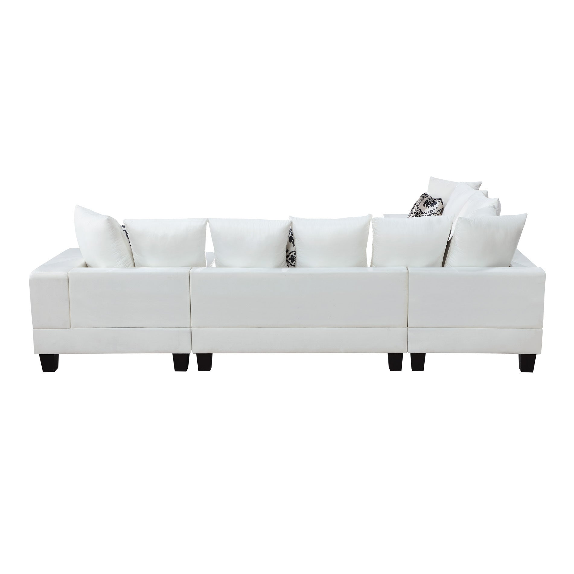 110*85" Modern U Shape Sectional Sofa | Velvet Corner Couch with Pillows Sensual Secret Boutique