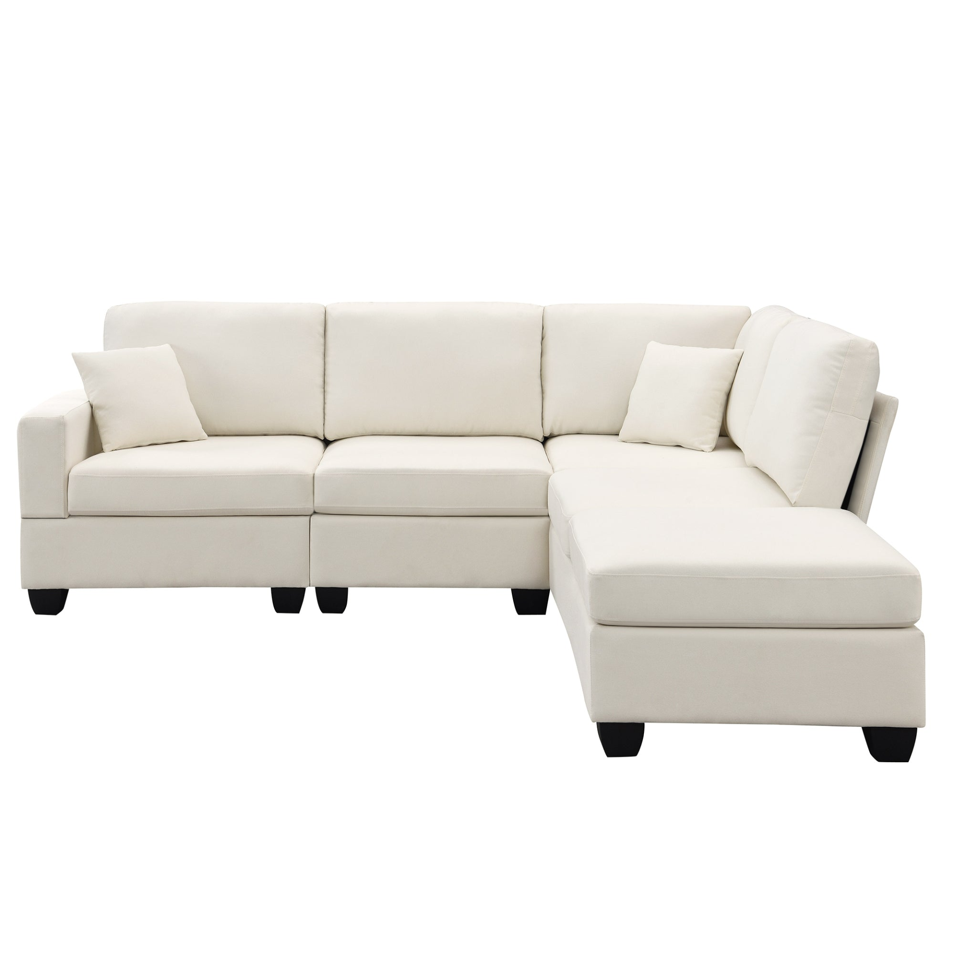 89.8*60.2" Modern Sectional Sofa, 5-Seat Modular Couch Set with Convertible Ottoman Sensual Secret Boutique