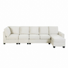 Modern L-shape Sectional Sofa | Velvet Fabric | Convertible Chaise Lounge | Freely Combinable | 6-seat | 3 Colors Sensual Secret Boutique