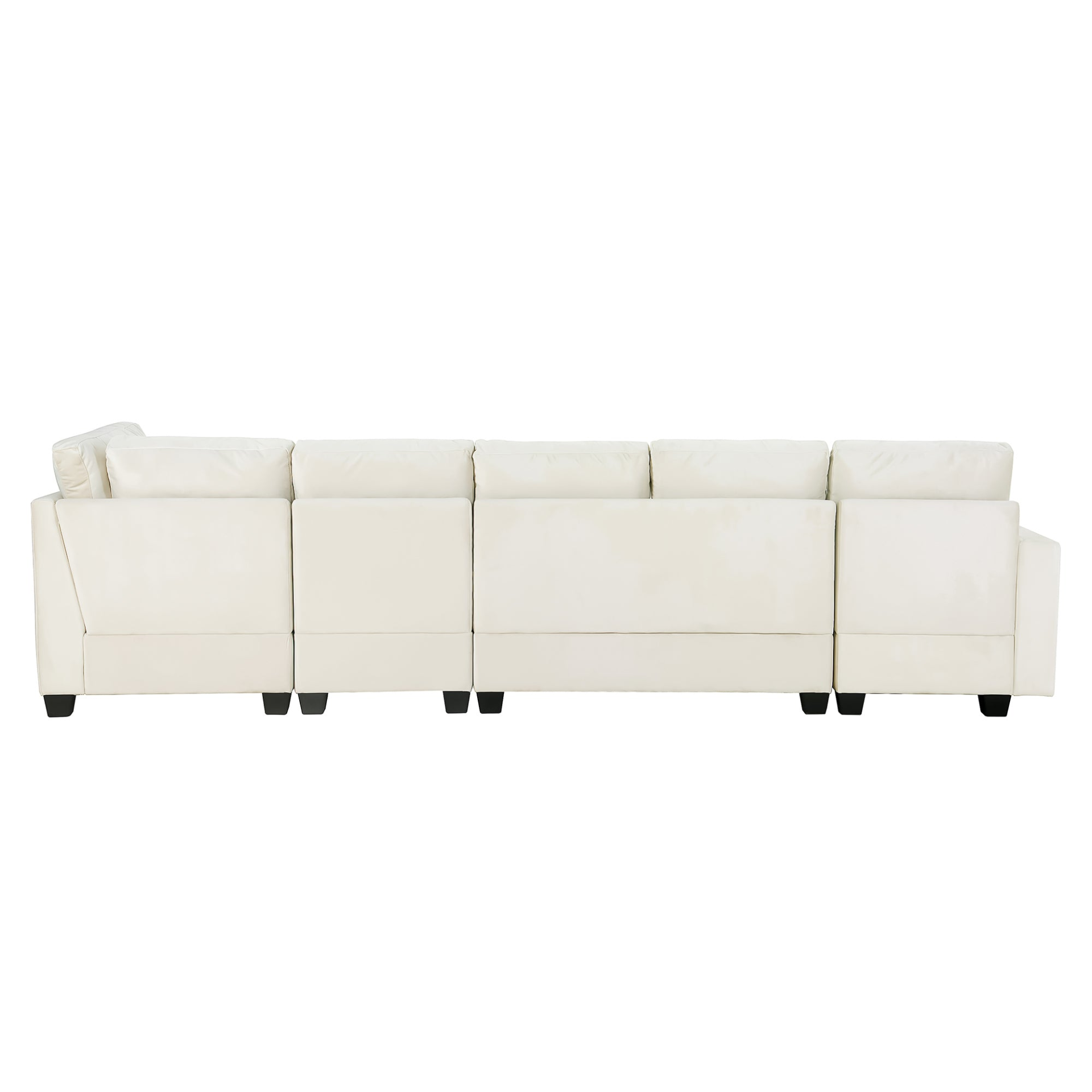 Modern L-shape Sectional Sofa | Velvet Fabric | Convertible Chaise Lounge | Freely Combinable | 6-seat | 3 Colors Sensual Secret Boutique