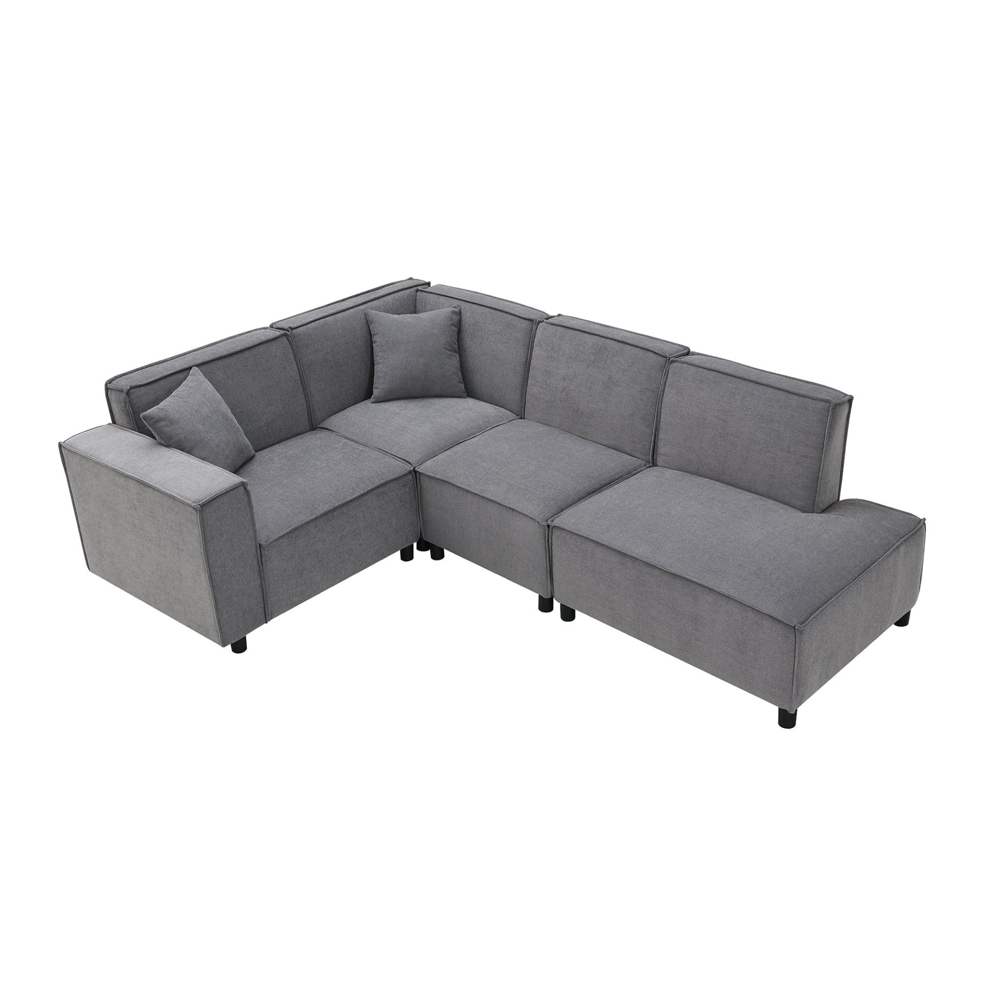 97*74" Modern Minimalist Style Sectional Sofa | L-Shaped Couch Set Sensual Secret Boutique