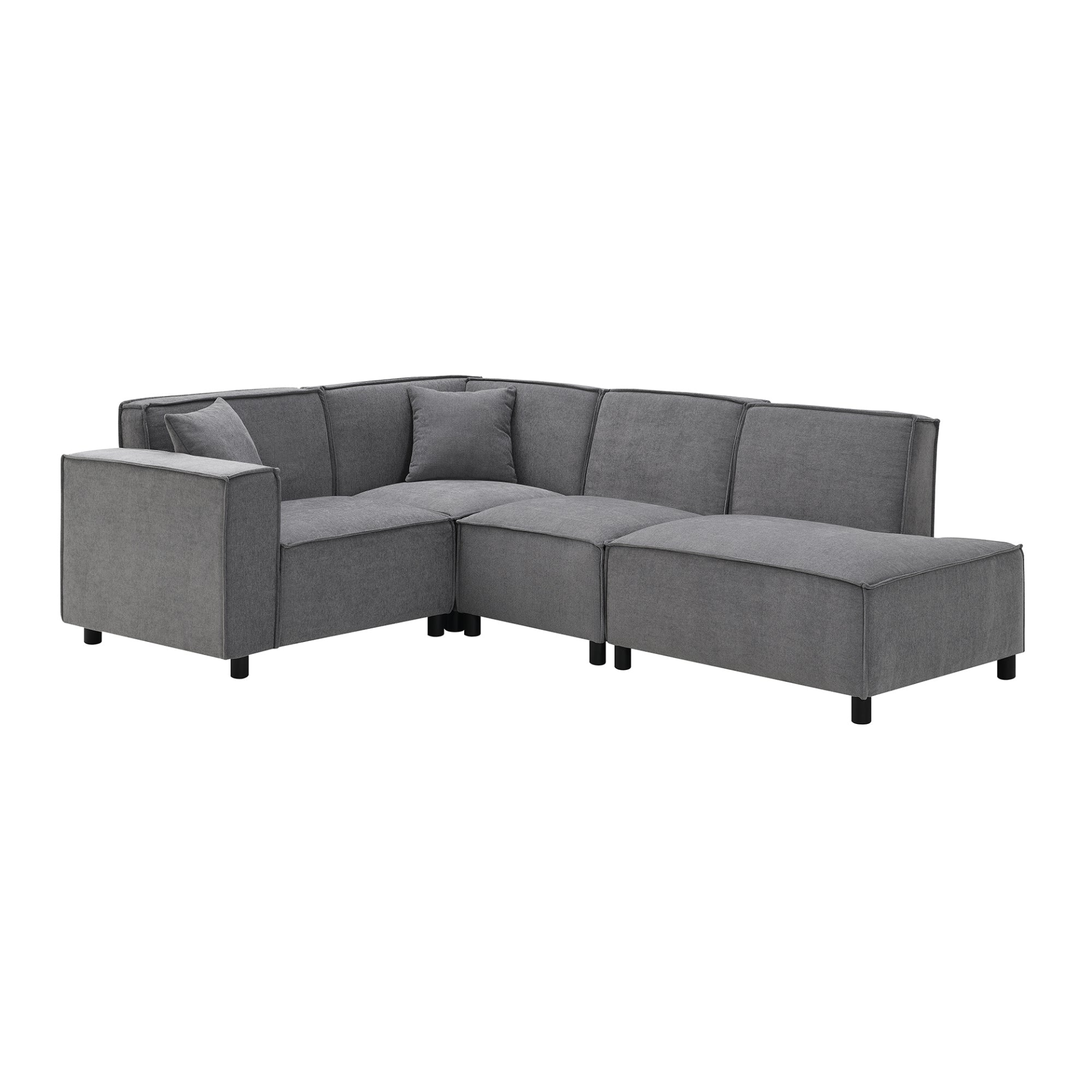 97*74" Modern Minimalist Style Sectional Sofa | L-Shaped Couch Set Sensual Secret Boutique