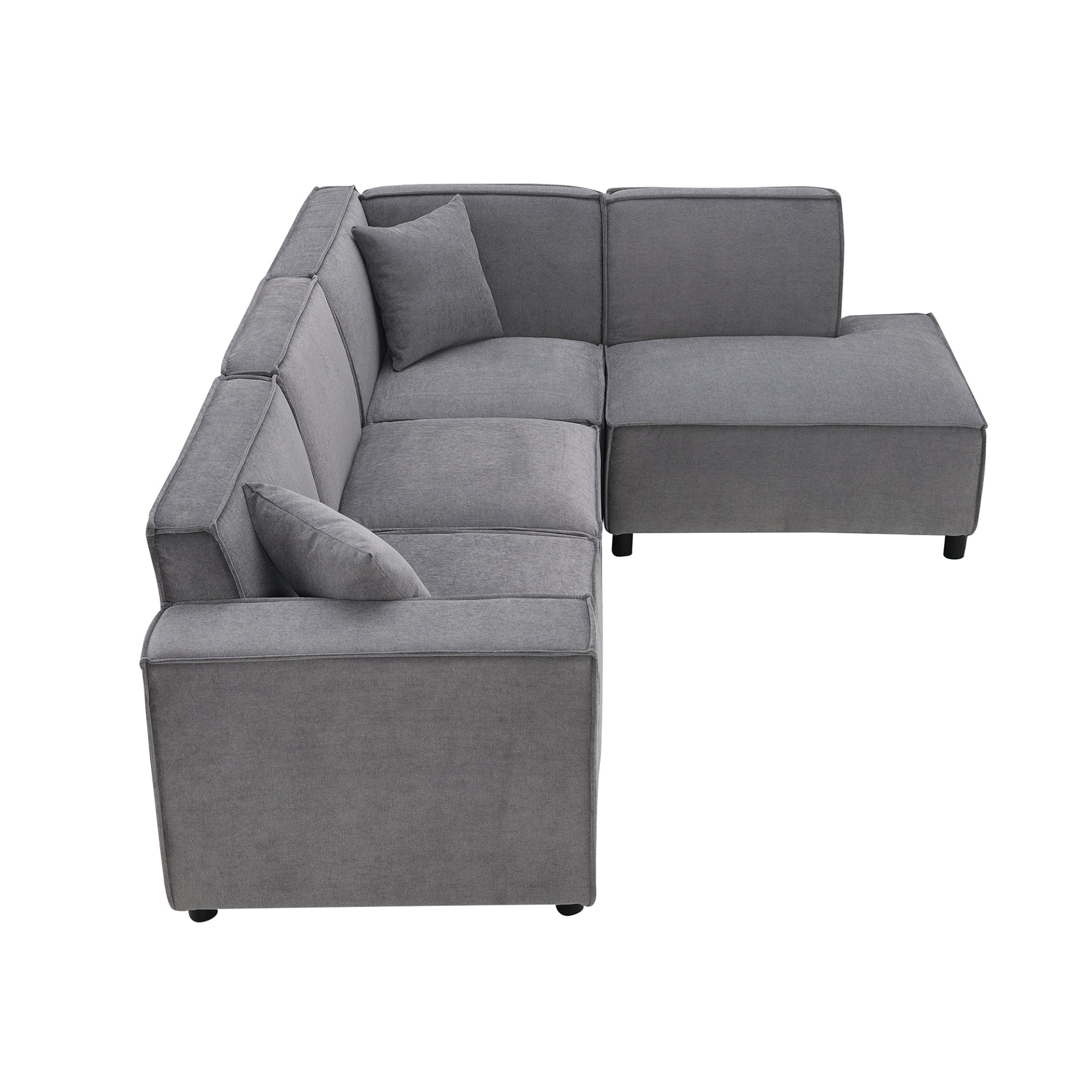 97*74" Modern Minimalist Style Sectional Sofa | L-Shaped Couch Set Sensual Secret Boutique